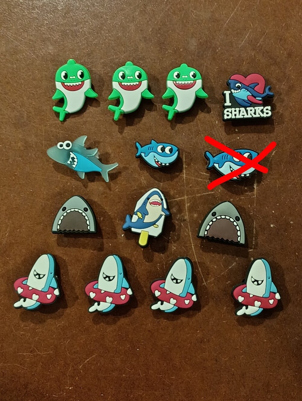 10/$10 Jibbitz Croc Charms - Mix/Match - Sharks Baby Shark - New